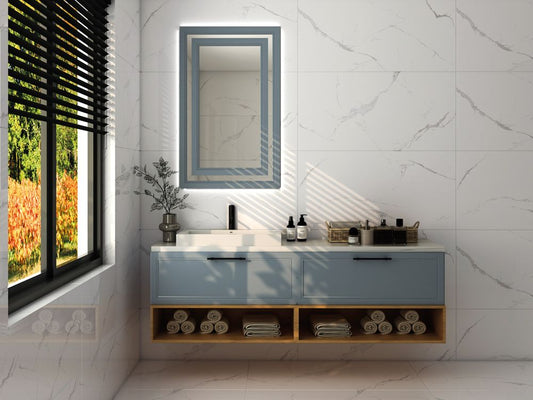 Bianco River, Boden- Wand Fliesen, 60x120 cm, Full Lappato