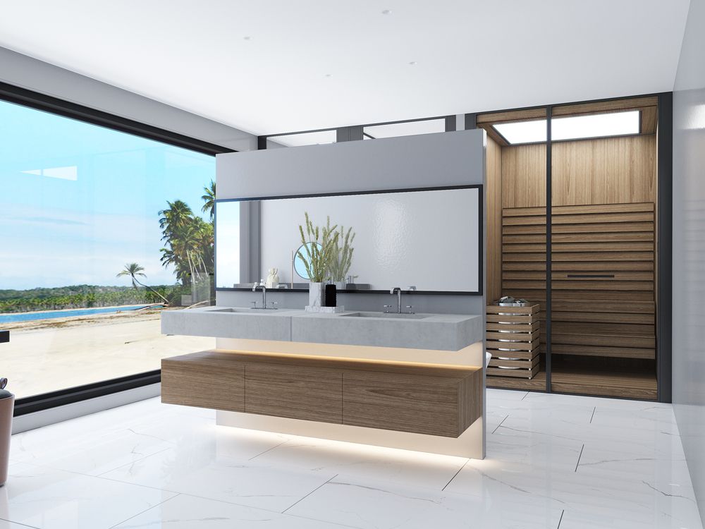 Bianco River, Floor/Wall Tiles, 60x60 cm, Full Lappato, Tiles, 7 mm, Rectified