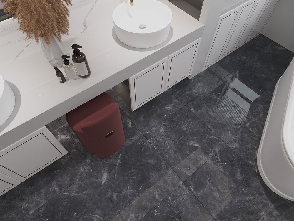 Pulpis Nero, Wall Tiles, 60x60cm, 7mm, Full Lappato, Rectified