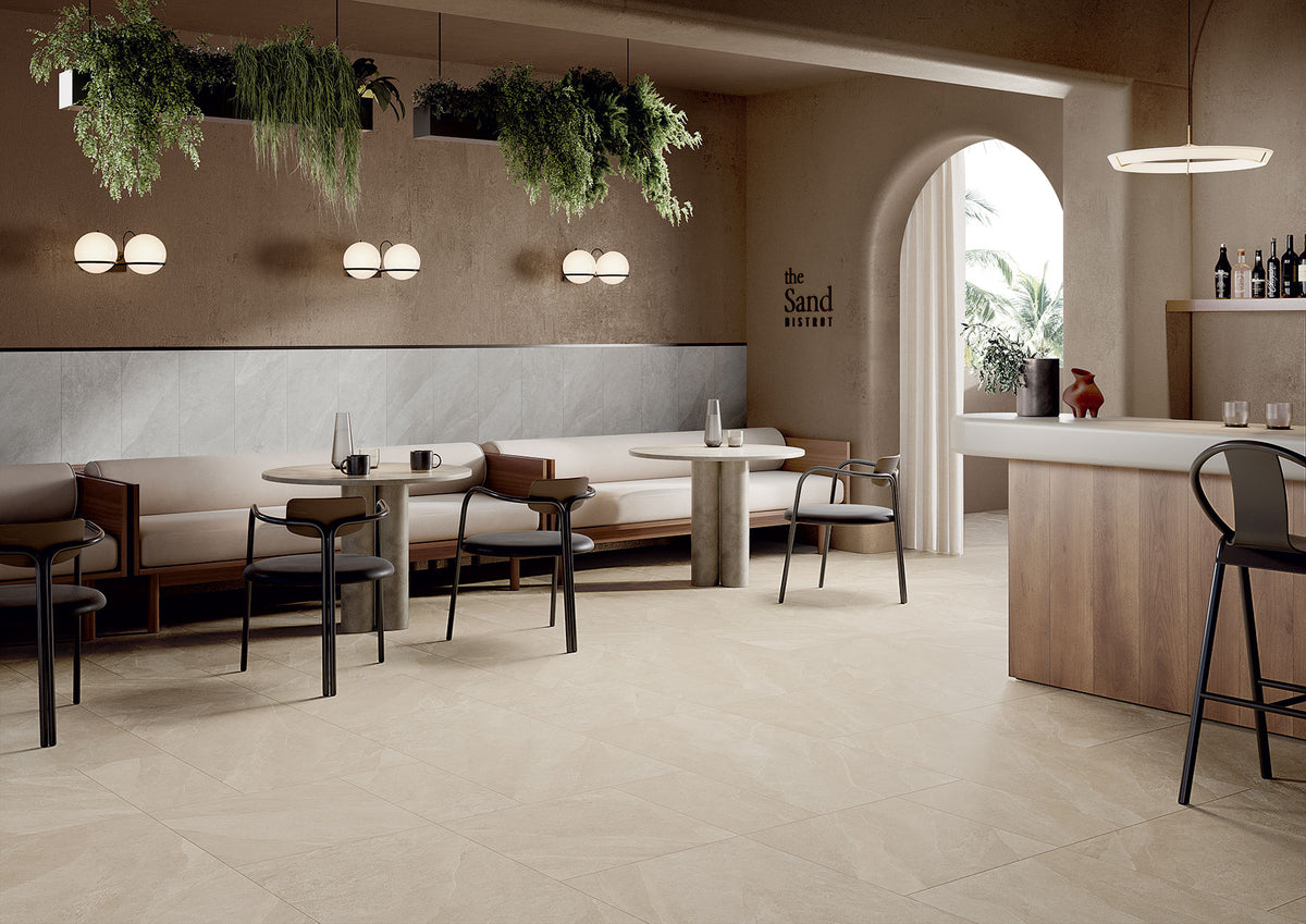 Atlantis Sabbia 60x120 cm Beige Matt Feinsteinzeug Fliesen – Anker ...