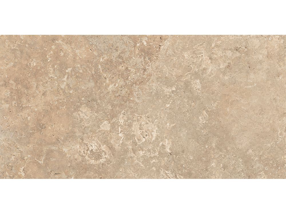 Crema Travertino, yer karoları, 60x120cm, mat fayans, rektifiyeli