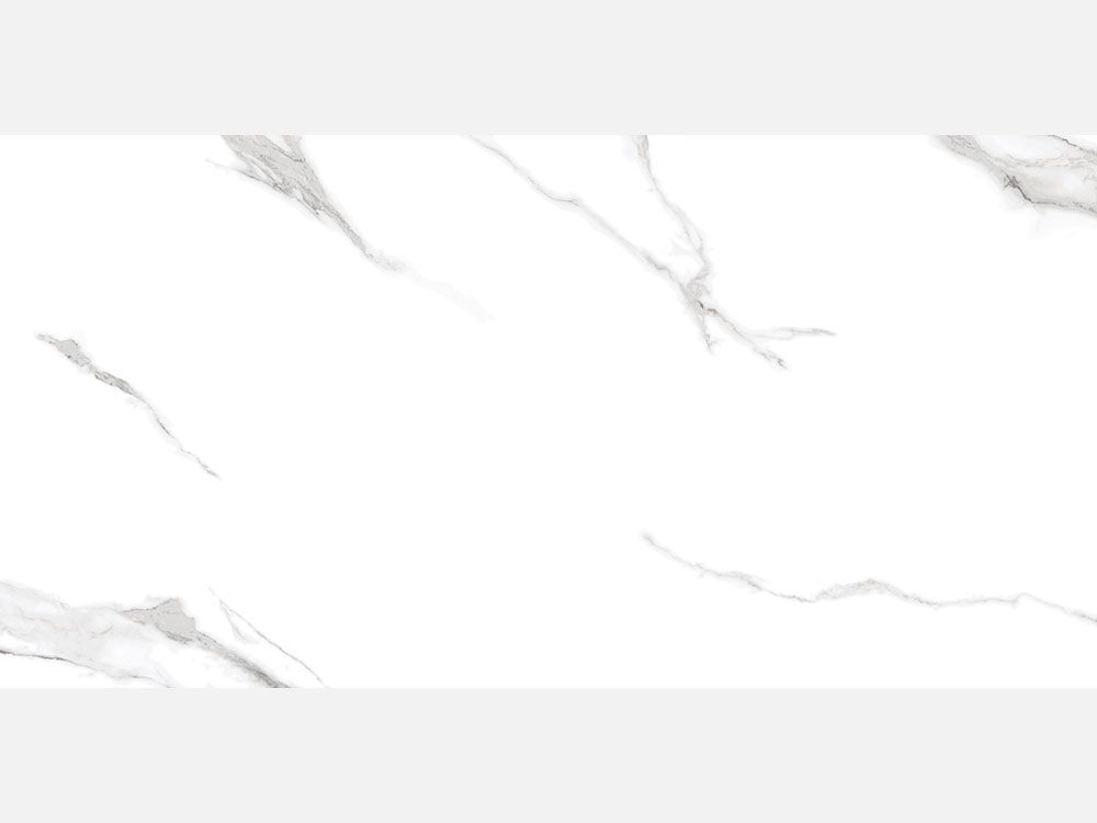 Statuario, duvar/yer karoları, 60x120cm, 7mm, tam lappato, rektifiyeli