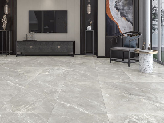 Gluck Stone Grey, yer karoları, 60x120cm, 7mm, mat fayans, rektifiyeli