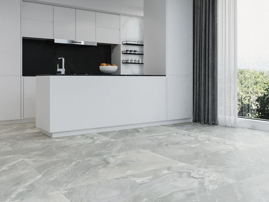 Gluck Stone Grey, yer karoları, 60x120cm, 7mm, mat, rektifiyeli