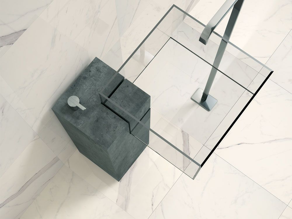 Calacatta, duvar karoları, 60x60cm, 7mm, full lappato, rektifiyeli