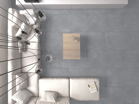 Luna Cool Grey, yer/banyo fayansları, 60x120cm, 7mm, Lappato, rektifiyeli