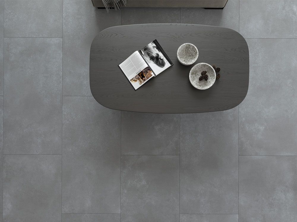 Luna Cool Grey, yer/banyo fayansları, 60x120cm, 7mm, mat, rektifiyeli