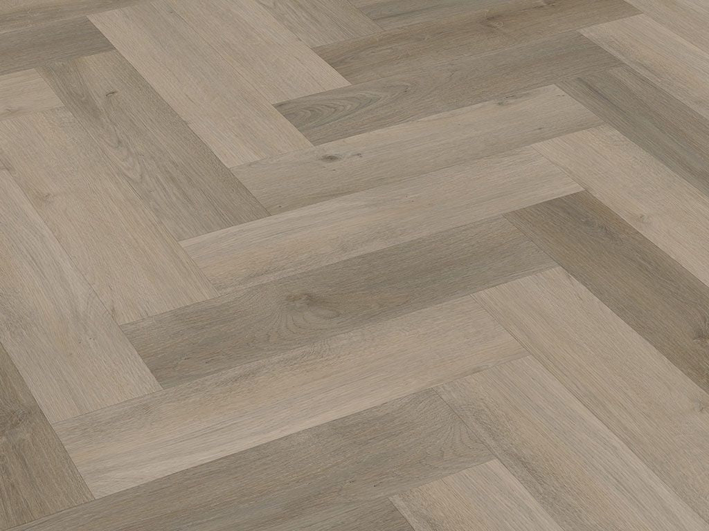 Click-Vinyl, CHECK One, 2073H Lausitz Eiche Herringbone, inkl. Trittschall, Premium