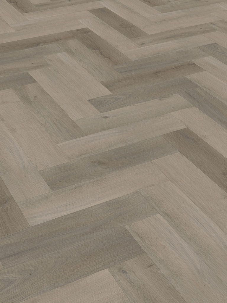 Click-Vinyl, CHECK One, 2073H Lausitz Eiche Herringbone, inkl. Trittschall, Premium